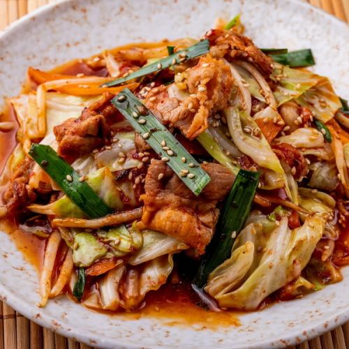 spicy pork kimchi