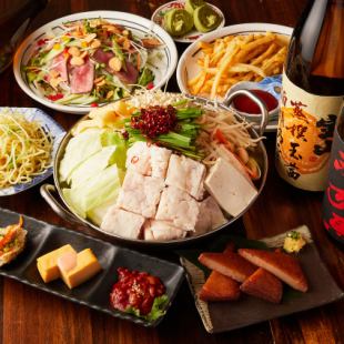 [3-hour all-you-can-drink with draft beer] Most popular! Choose from 4 hotpots and 9 dishes from Kyushu's delicacies "Takumi Course" 3,980 yen