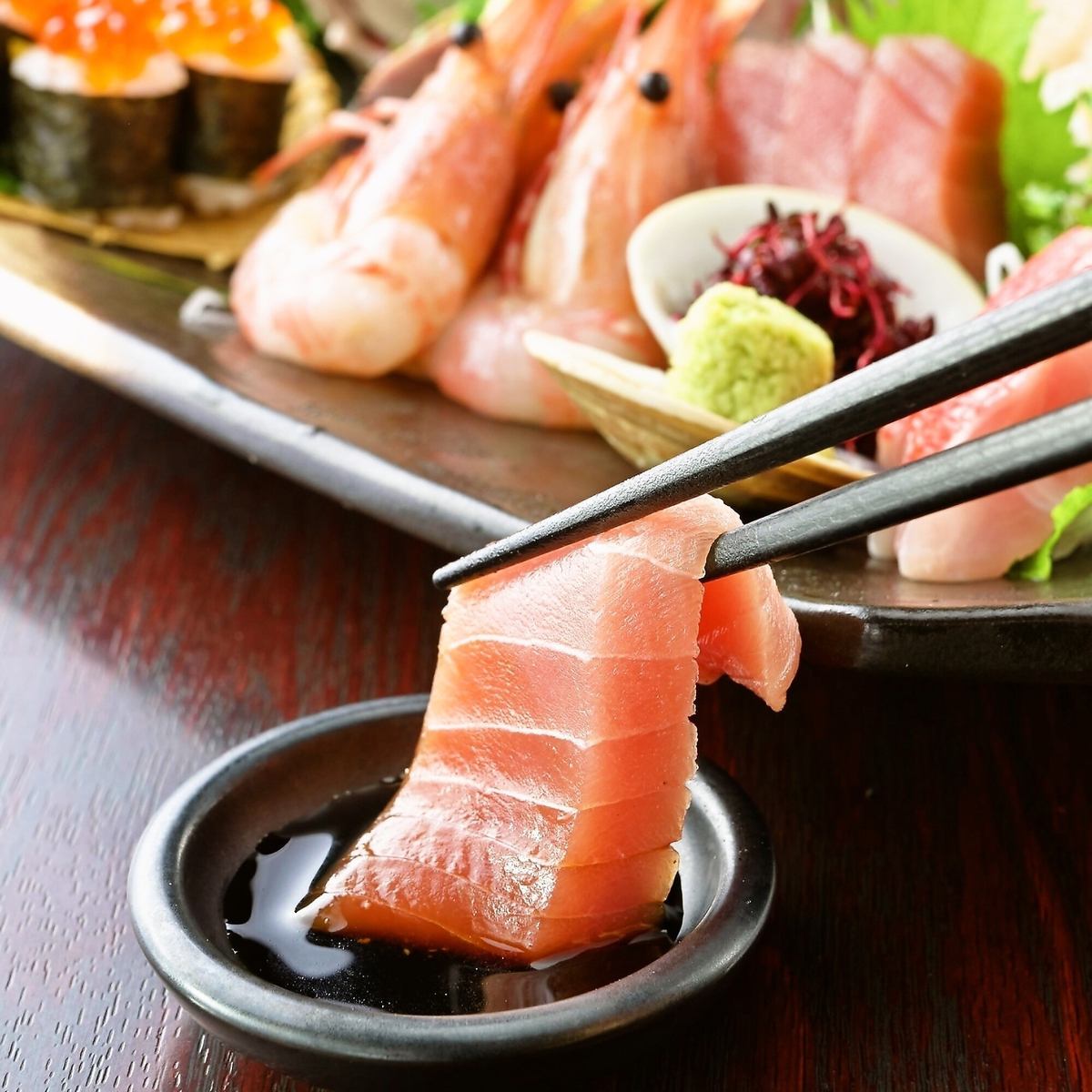 新宿西口1分・完全個室和モダン居酒屋★海山の幸を愉しむ宴会！厳選日本酒の飲み放題