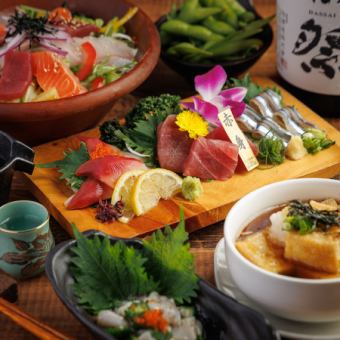 【生ビール付3H飲み放題】九州の美味を贅沢に♪『不知火-シラヌイ-コース』5000円→4000円