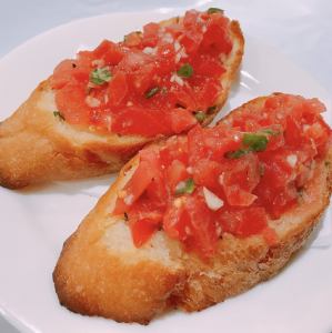 トマトとバジルのブルスケッタ