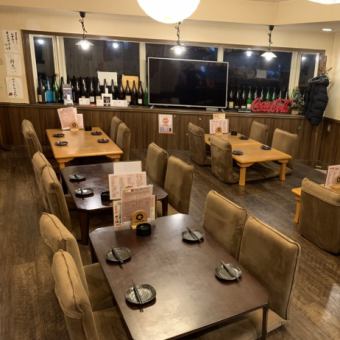 テーブル6名席もご用意♪