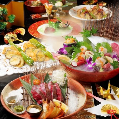 【歡迎會、春季宴會】一次享用嚴選肉類和海鮮的菜餚◎許多套餐都包含無限暢飲