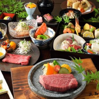 【贅沢】黒毛和牛ヒレ肉＆フォアグラ/鮑のバター醤油など全12品『極上コース』3時間飲み放題付