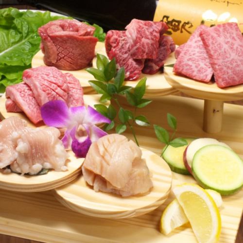 【ハヌル名物】肉の階段【肉階段】 色んなお肉をちょっとずつ全部味わえます！