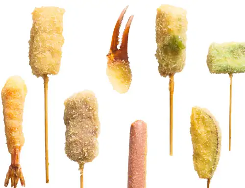 Kushikatsu 1個130日元〜！