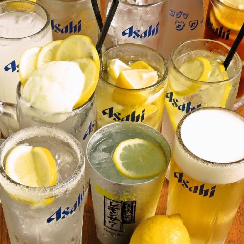 【種類豊富】1回の来店では飲みきれない！ホルモン酒場の12種類のレモンサワーたち◎