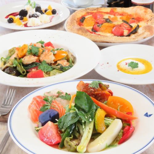[Great for girls' night out, mom's day out, and dates] Lots of vegetables! ◆ 6-course "girl's night party course" 2,980 yen (tax included)