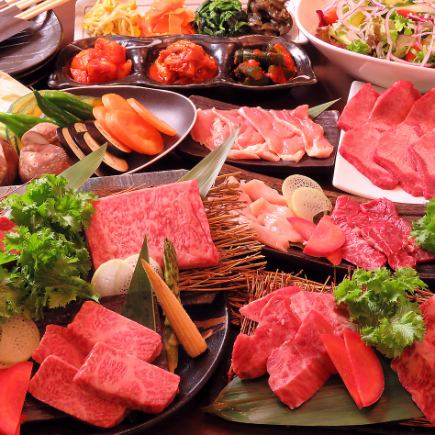 店長おすすめ≪全9品3500コース≫希少部位2種！宮崎牛・安楽畜産のA4ランク以上