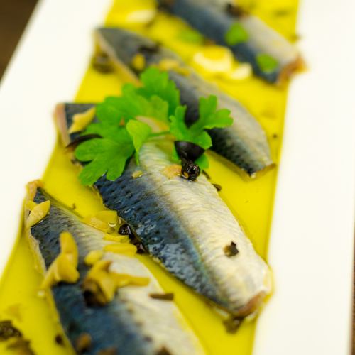 Marinated sardine olive oil