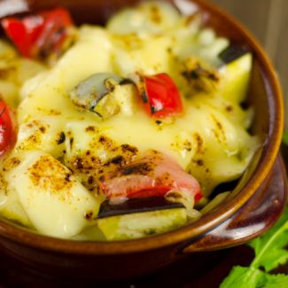Celery and potato cheese baked in the oven