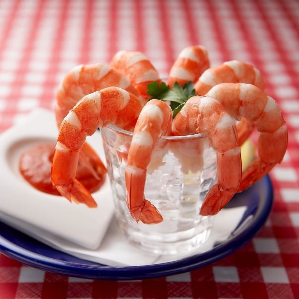 We offer large, plump shrimps [Shrimp Cocktail]