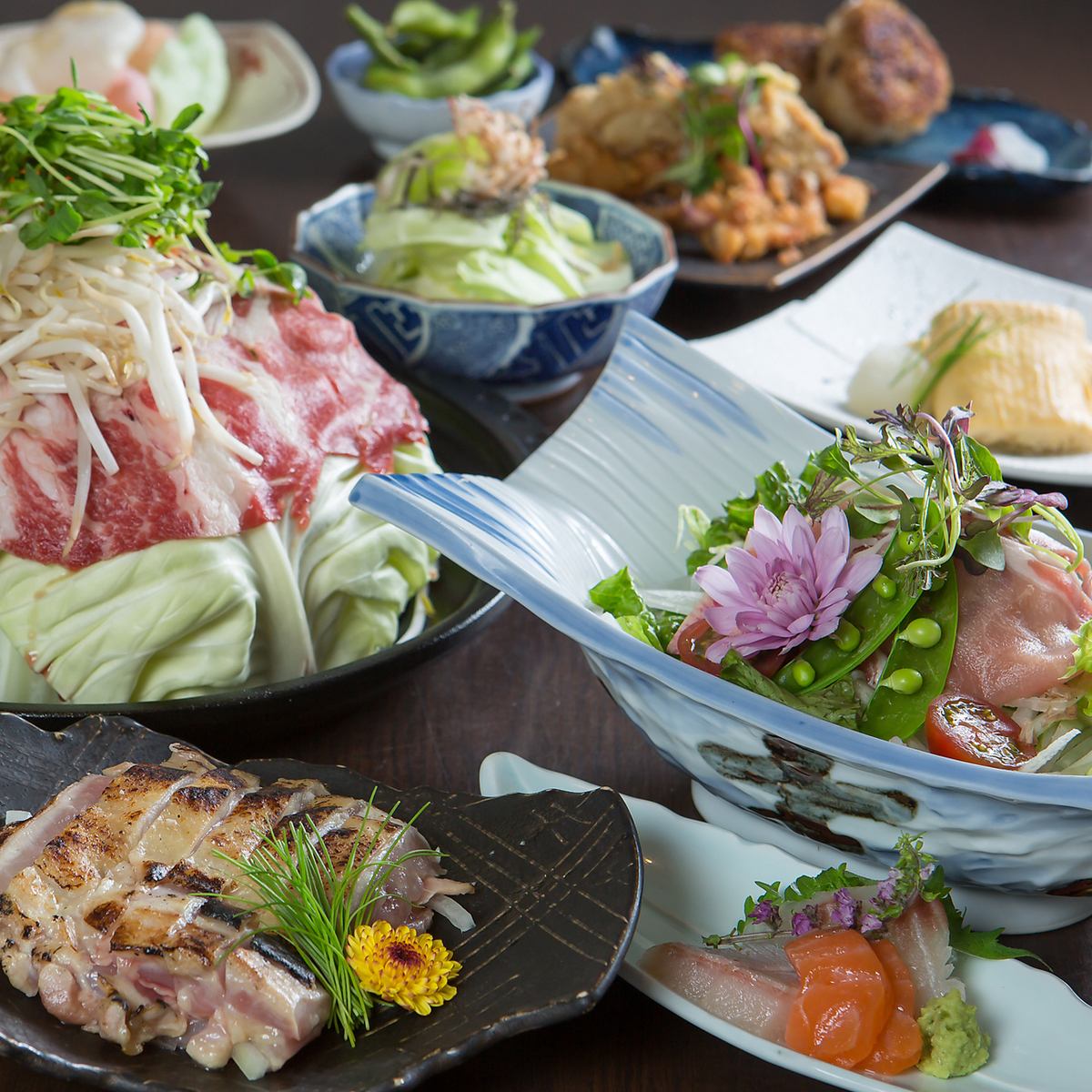 High-end luxury at an affordable price.For kushikatsu & sushi and Japanese food, set meal lunches and banquets ◎