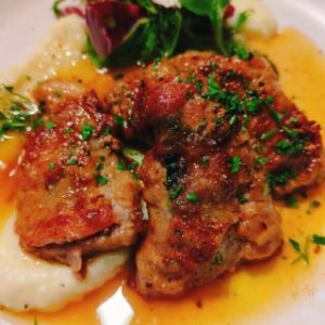 国産豚肩ロースのサルティンボッカ