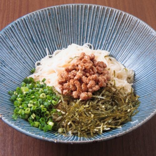 納豆のそうめん 小豆島(冷)