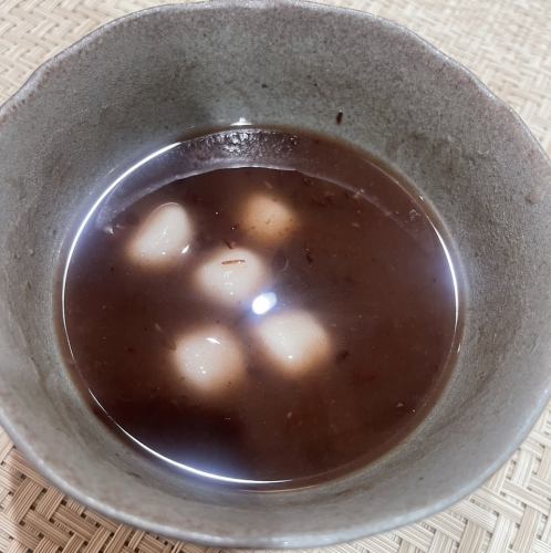 白玉ぜんざい/黒蜜きなこアイス/静岡煎茶アイス/コーヒーゼリー　各