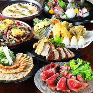 【忘年会】2時間飲み放題付<全10品>「椿-tsubaki-コース」8000円（税込）｜飲み会 宴会 接待