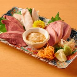 Assortment of 3 kinds of sashimi