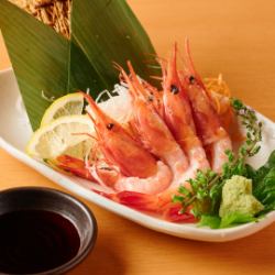 Sweet shrimp sashimi