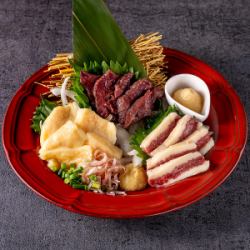 馬刺し3点盛り合わせ