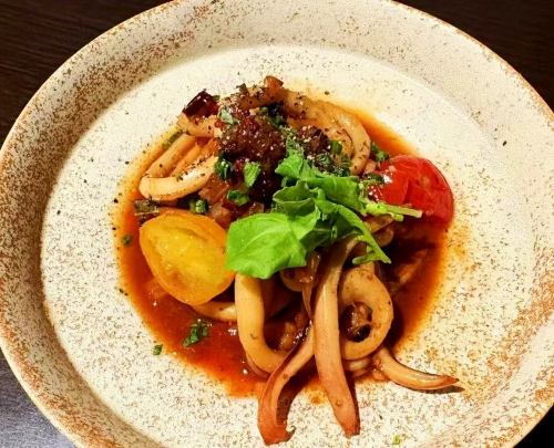 イカの八リッサ添え