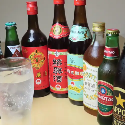 紹興酒と中華を堪能