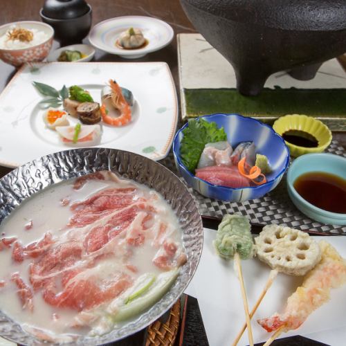 ◆我们推荐的套餐◆[Hanazono]带小锅和天妇罗的豪华套餐！3,600日元（含税）♪