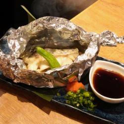 真鱈と白子の親子ホイル焼き