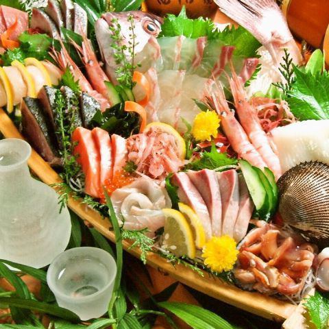 Boasting fresh sashimi ★