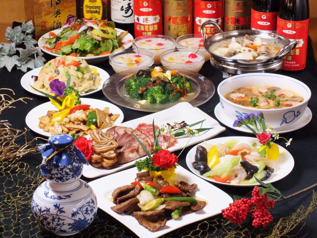 Course meals from 1800 yen! All-you-can-drink 1200 yen! You can enjoy colorful classic Chinese food ☆