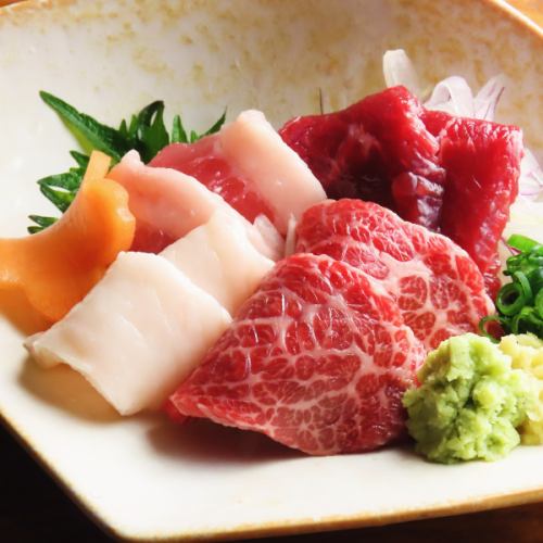 当店の馬肉は熊本県産。品質にこだわった純国産馬肉です