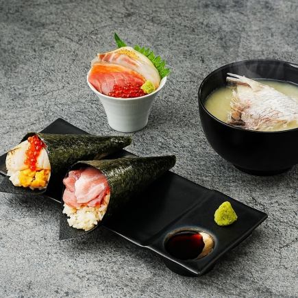 ミニ丼＋手巻き2種セット