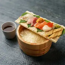 Special Selection: Cool Breeze Wooden Bucket Somen Noodles