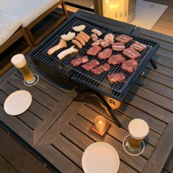【気軽に手ぶらBBQ♪】BBQセットS≪全6品≫おひとり様4000円(税込)