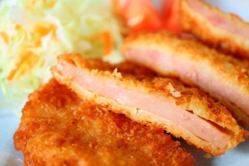 Fried cheese/ham cutlet