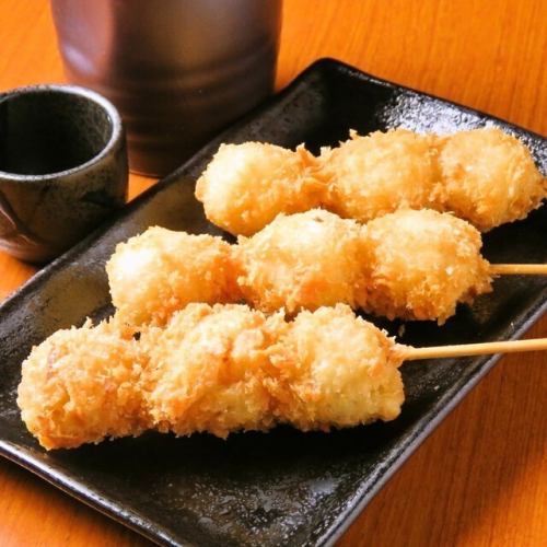 うずらの串揚げ