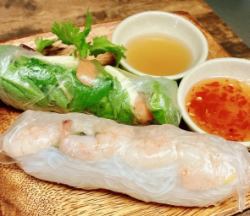 Chewy fresh spring rolls