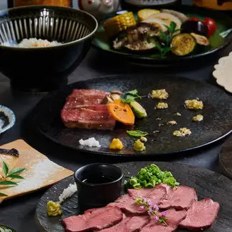～薪香(まきか)コース～銀鱈の西京焼き・和牛赤身薪焼きなど全8品⇒5000円(税込)