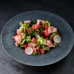 【冷菜】薪香生ハムと柑橘のサラダ