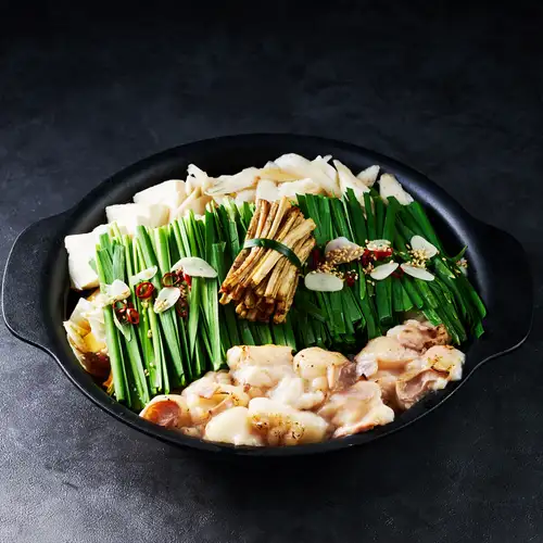 焦がし醤油の薪もつ鍋