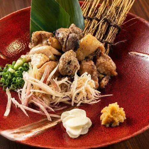 秋月古処鶏の薪焼き