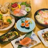 Affordable banquet [Hanamaru course] Full of sashimi, water octopus specialties, large scallops, and fried foods ◆120 minutes of all-you-can-drink included