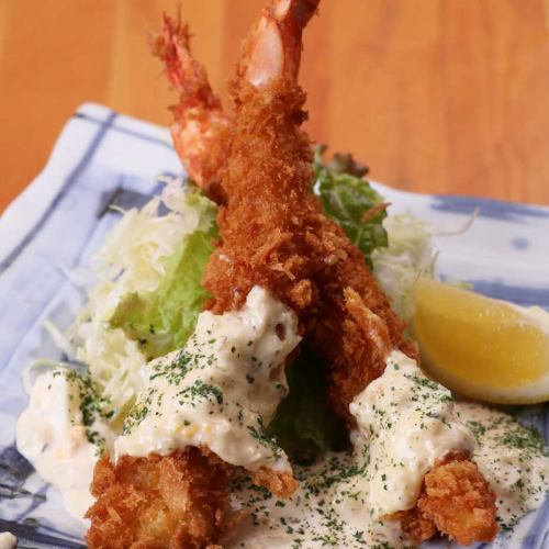 Very popular! 2 fried shrimp