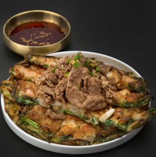 烤肉海鮮煎餅