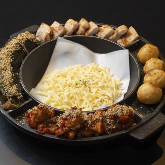 BULコンボ-UFOフォンデュ×サムギョプサル×キンパ-+韓国料理食べ飲み放題付3750円→2750円