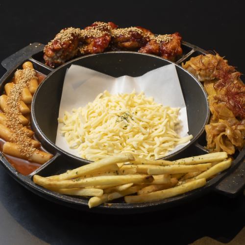 BULコンボ-B-タッカルビ、ポテト、トッポギ、ヤンニョムチキン