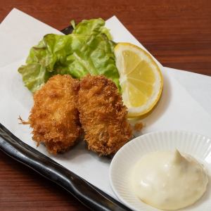 Fried oysters (2 pieces)