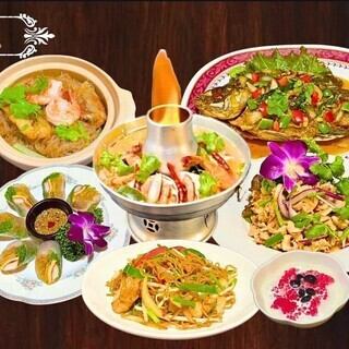 サワデーコース~2~★トムヤムクン・ポビャソット・パッタイ含む/全8品3850円(税込)