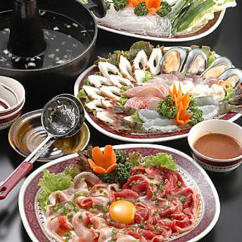 【タイスキ鍋】ピリっと特製ダレ◎タイ風しゃぶしゃぶ鍋セット★3080円（税込）+飲み放題追加OK