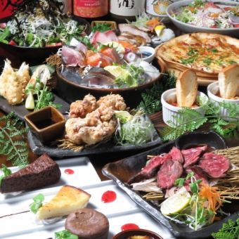 Also OK on weekends★ [120 minutes all-you-can-eat x all-you-can-drink alcohol course] 5,480 yen for men/4,480 yen for women *Seating time 180 minutes♪